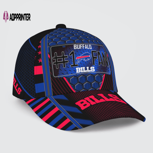 Buffalo Bills #1 Fan All Over Print Baseball Classic Baseball Classic Cap Men Hat Men Hat