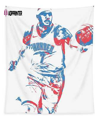 Carmelo Anthony OKC Thunder Pixel Art Tapestry – Joe Hamilton Design