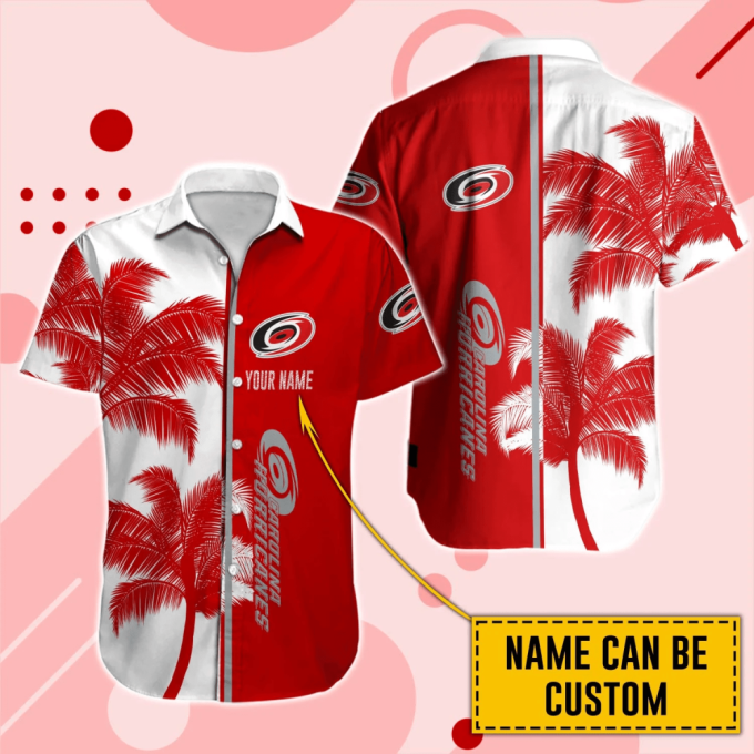 CAROLINA HURRICANES HAWAII SHIRT MEN SHORT CUSTOM NHL