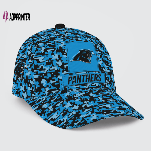 Carolina Panthers Digital Camo AOP Classic Baseball Classic Baseball Classic Cap Men Hat Men Hat