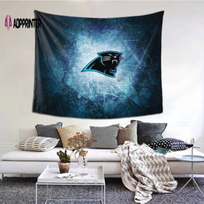 Carolina Panthers Tapestry – Vibrant Wall Art for Bedroom & Dorm Decor