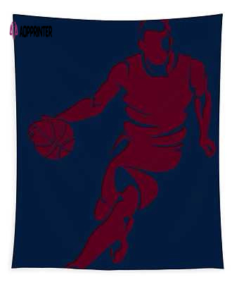 Black Panther Orange College Mascot Tapestry: Bold Basketball Designs