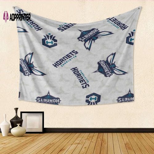 Charlotte Hornets 6 Gift: 3D Full Printing Tapestry for Fans