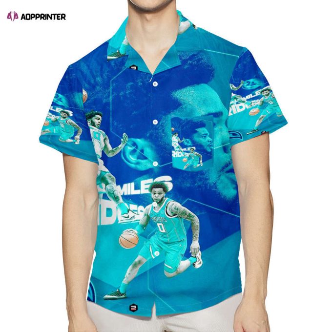 Charlotte Hornets Miles Bridges4 3D All Over Print Summer Beach Hawaiian Shirt Gift Men Women Gift Men Women With Pocket