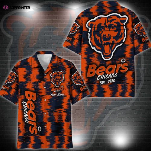 Chicago Bears Hawaii Shirt Custom Your Name, Sport 3D Shirt, Gift For Fan EHIVM-57494