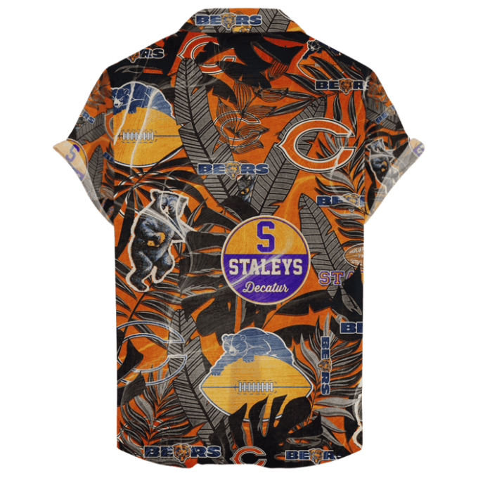 Chicago Bears Hawaiian Retro “Logo Revolutions” NFL 2024