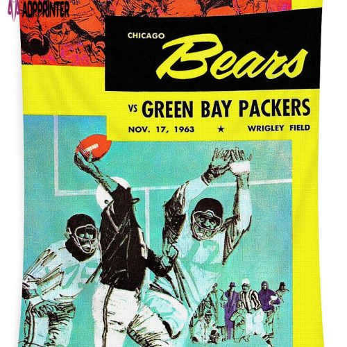 chicago bears v green bay 1963 program Tapestry Gifts For Fans