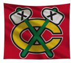 Chicago Blackhawks Uniform Joe Hamilton Tapestry: Authentic NHL Décor for Hockey Fans