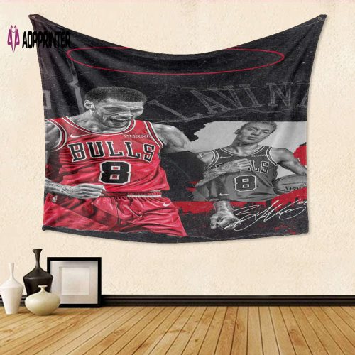 Chicago Bulls Zach LaVine z7 3D Full Printing Tapestry – Perfect Gift for Fans