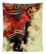 Chicago Bulls Playerbasketball Teamsport Posterart Print Drawspots Illustrations Tapestry