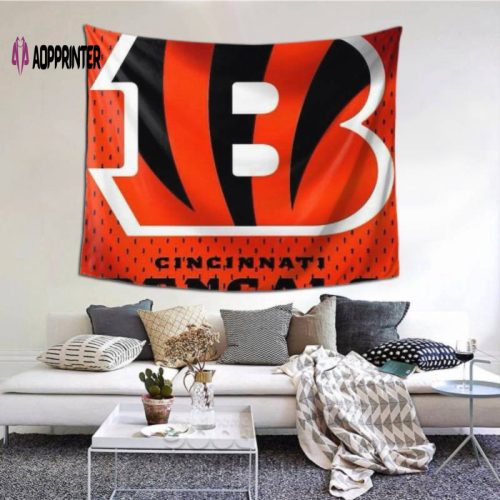 Cincinnati Bengals Tapestry – Lightweight Wall Hanging for Fans