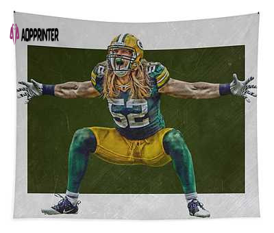 Clay Matthews Green Bay Packers Joe Hamilton Tapestry