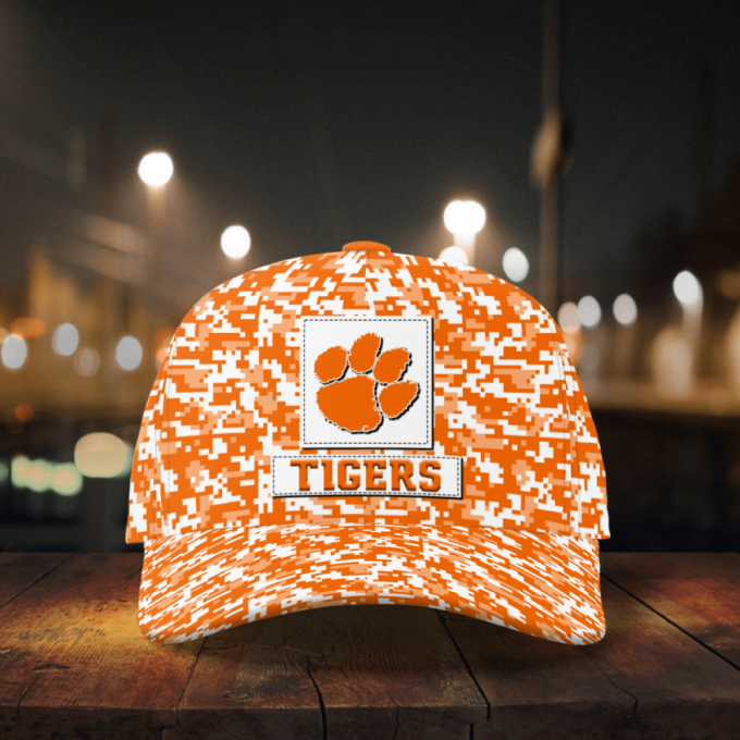 Clemson Tigers Digital Camo AOP Classic Baseball Classic Baseball Classic Cap Men Hat Men Hat