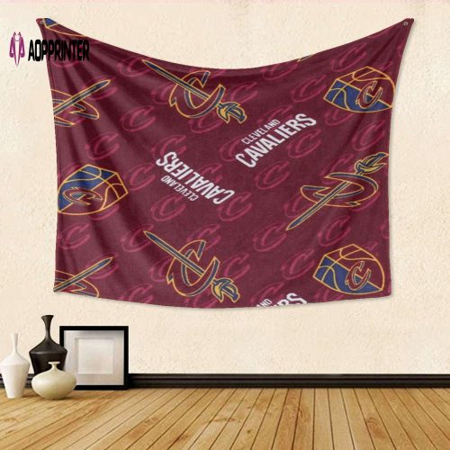 Cleveland Cavaliers Logo8 Gift: Engaging 3D Full Printing Tapestry for Ultimate Fan