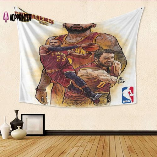 Cleveland Cavaliers Team1 Gift For Fan 3D Full Printing Tapestry