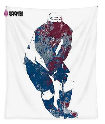 Colorado Avalanche Dark Shadow Player Art 3 Joe Hamilton Tapestry – Unique NHL Decor