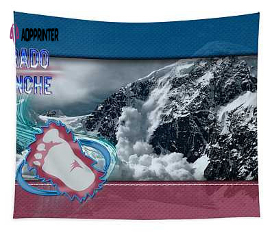 Colorado Avalanche Mountain Becca Buecher Tapestry