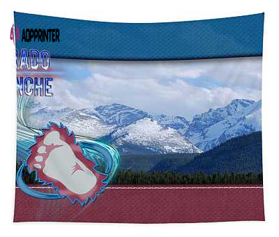 Colorado Avalanche Mountains Becca Buecher Tapestry