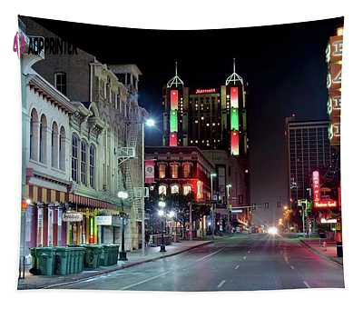 Vibrant San Antonio Night Tapestry: Frozen in Time Fine Art Photography