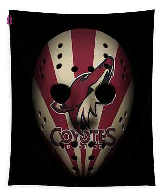 Coyotes Goalie Mask Joe Hamilton Tapestry: Unleash Your Team Spirit with this Unique NHL Fan Art