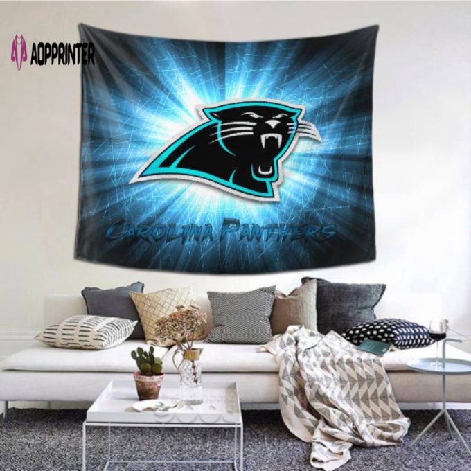 Carolina Panthers Custom Tapestry for Outdoor Home Decor