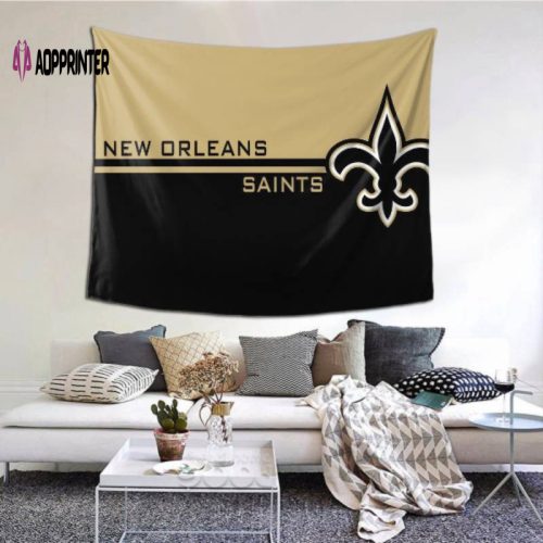 New Orleans Saints Custom Tapestry – Vibrant Outdoor Home Decoration