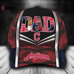 Customized MLB Cleveland Indians Baseball Cap Classic Style For Dad