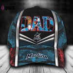 Customized MLB Miami Marlins Baseball Cap Classic Style For Dad