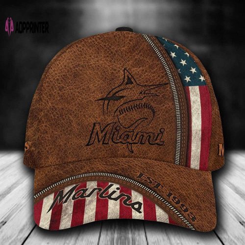 Customized MLB Miami Marlins Baseball Cap Luxury For Fans