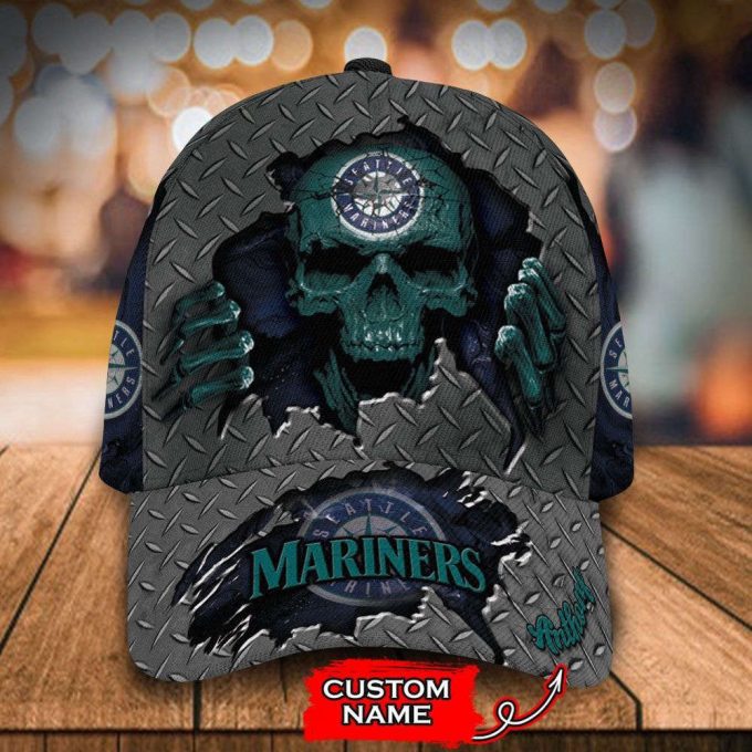 Customized MLB Seattle Mariners Baseball Cap Skull For Fans