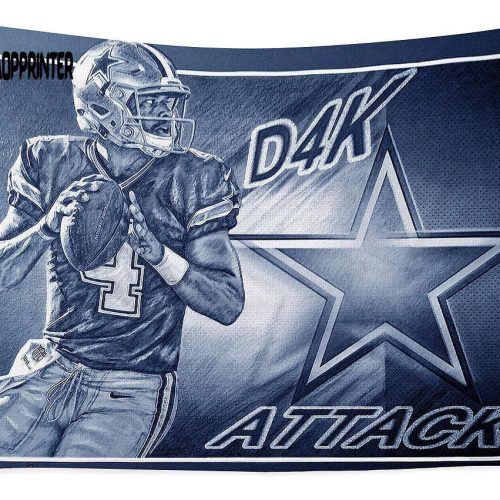 D4K Attack Dallas Cowboys Tapestry Gifts For Fans