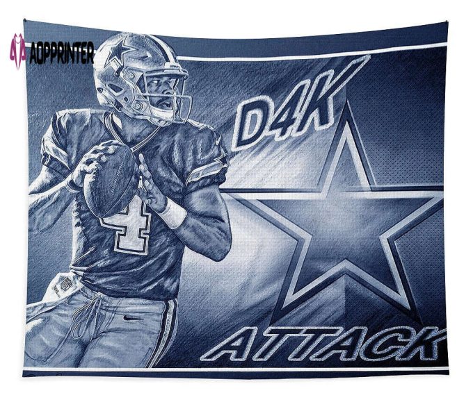 D4K Attack Dallas Cowboys Tapestry Gifts For Fans