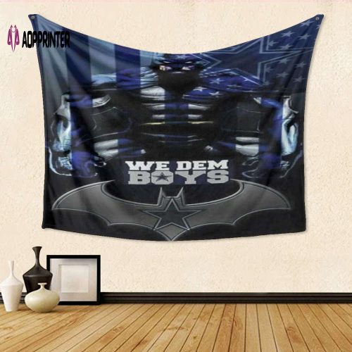 Dallas Cowboys Batman Tapestry – Perfect Gift for We Dem Boys Fan 3D Full Printing