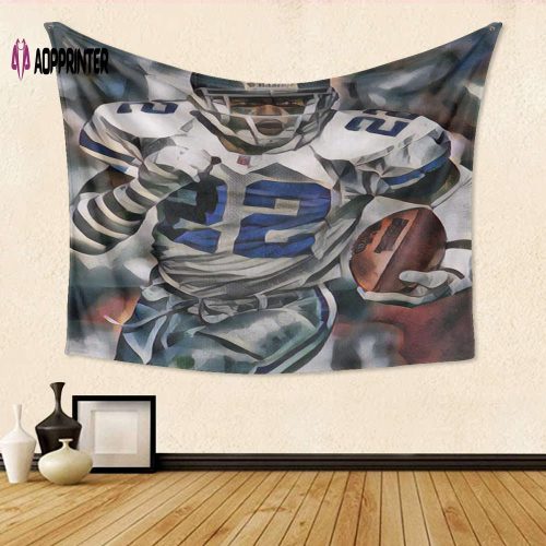 Dallas Cowsboys Emmitt Smith1 Gift For Fan 3D Full Printing Tapestry