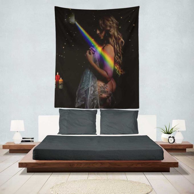 Dark Side Of The Moon Girl Pink Floyd Tapestry