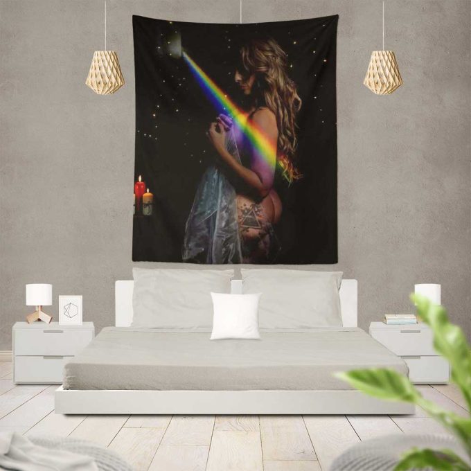 Dark Side Of The Moon Girl Pink Floyd Tapestry