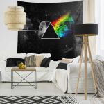 Dark Side Of the Moon in Space Pink Floyd Tapestry