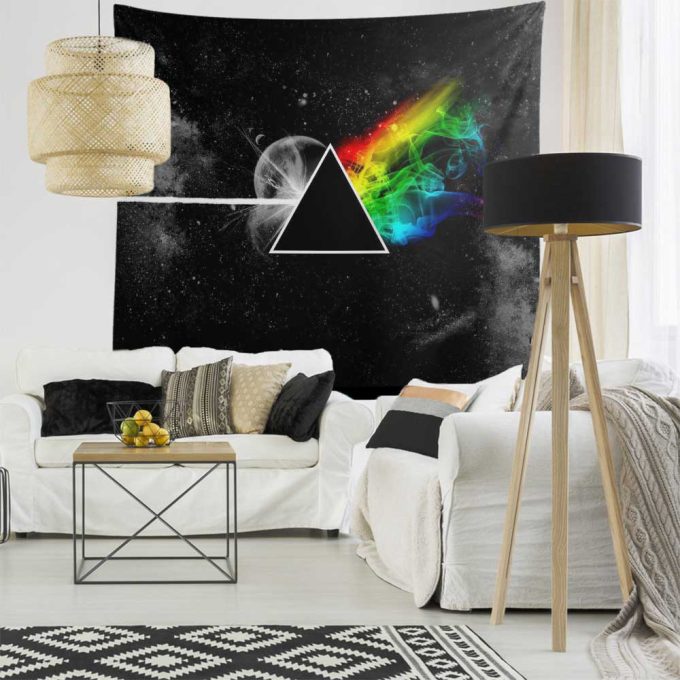 Dark Side Of the Moon in Space Pink Floyd Tapestry