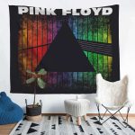 Dark Side Of The Moon Prism Rainbow Gradient Pink Floyd Tapestry