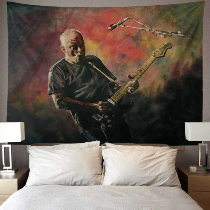 David Gilmour Painting Art  Pink Floyd Tapestry