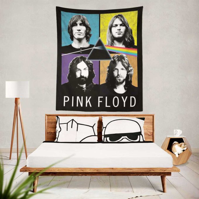 David Gilmour Roger Waters Rick Wright And Nick Mason Pink Floyd Tapestry