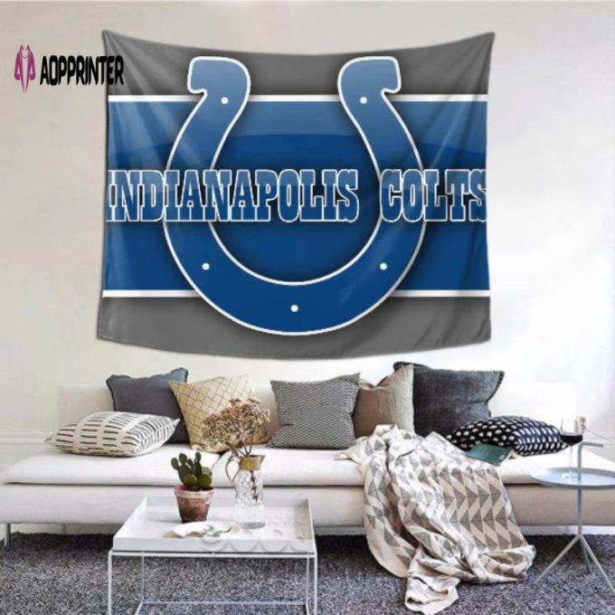 Indianapolis Colts Decorative Wall Tapestry -152565 Stunning Colts Tapestry Design