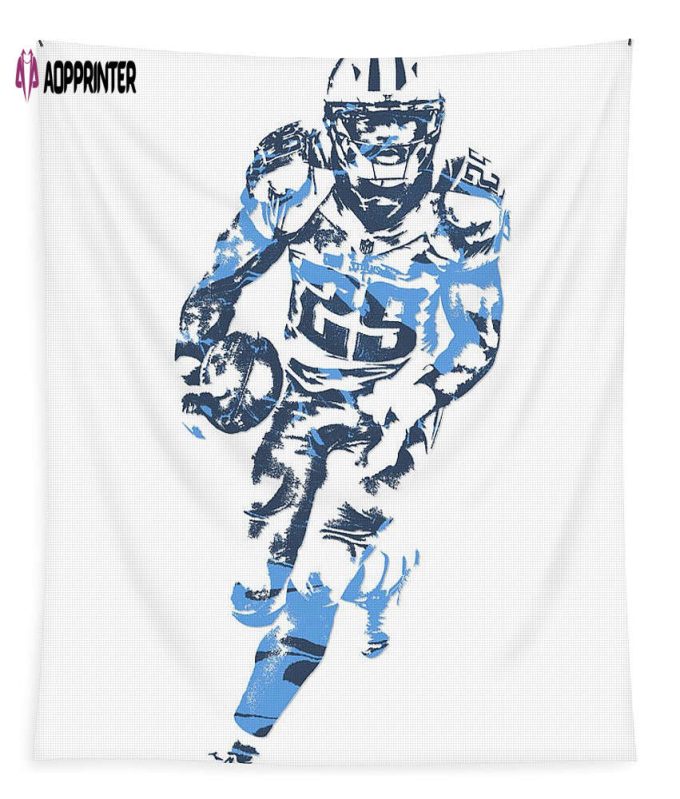 Demarco Murray Tennessee Titans Pixel Art 5 Tapestry Gift For Fan