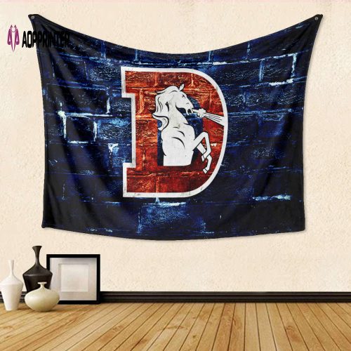 Denver Broncos Emblem v6 Gift For Fan 3D Full Printing Tapestry