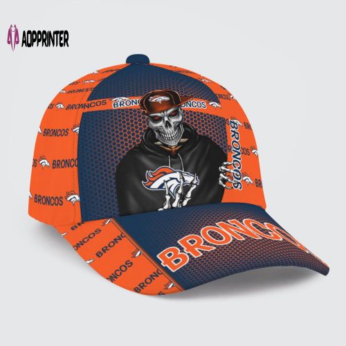 Denver Broncos Skull Team Logo Baseball Classic Cap Men Hat