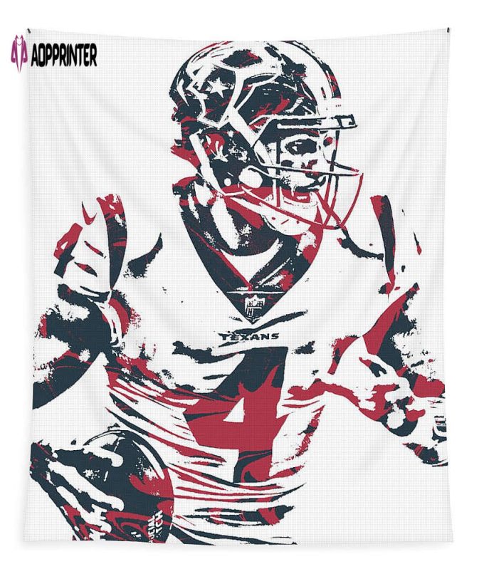 Deshaun Watson Houston Texans Pixel Art 25 Tapestry Gifts For Fans