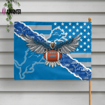 Detroit Lions American Landscape House Flag