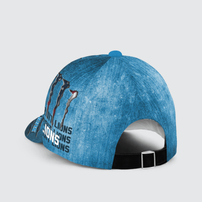 Detroit Lions Flag 3D Dragon Classic Baseball Classic Cap Men Hat