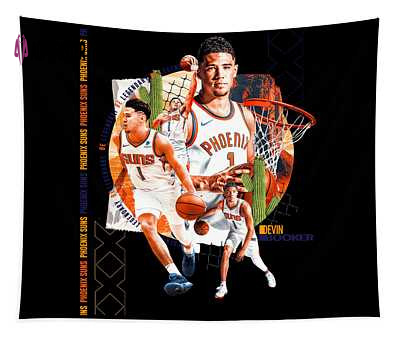 Devin Booker Phoenix Suns Melissa Ward Transparent Tapestry