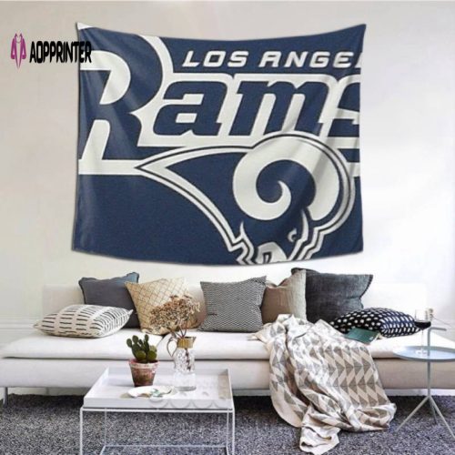 Los Angeles Rams Dorm Decor Tapestry – Vibrant Living Room & Bedroom Wall Art